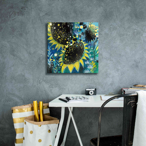 Image of 'Sunflower Kisses by Corina Capri Giclee Canvas Wall Art,18 x 18