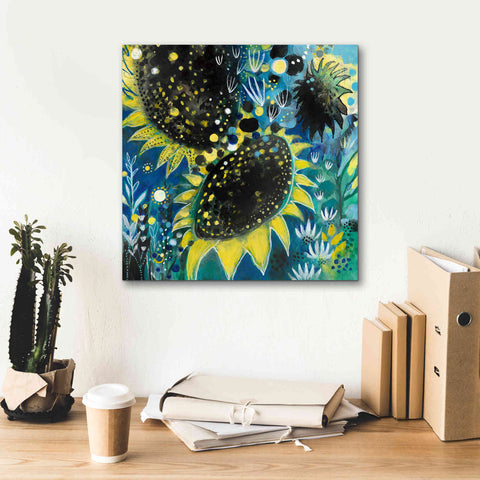 Image of 'Sunflower Kisses by Corina Capri Giclee Canvas Wall Art,18 x 18