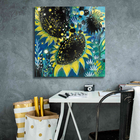 Image of 'Sunflower Kisses by Corina Capri Giclee Canvas Wall Art,26 x 26