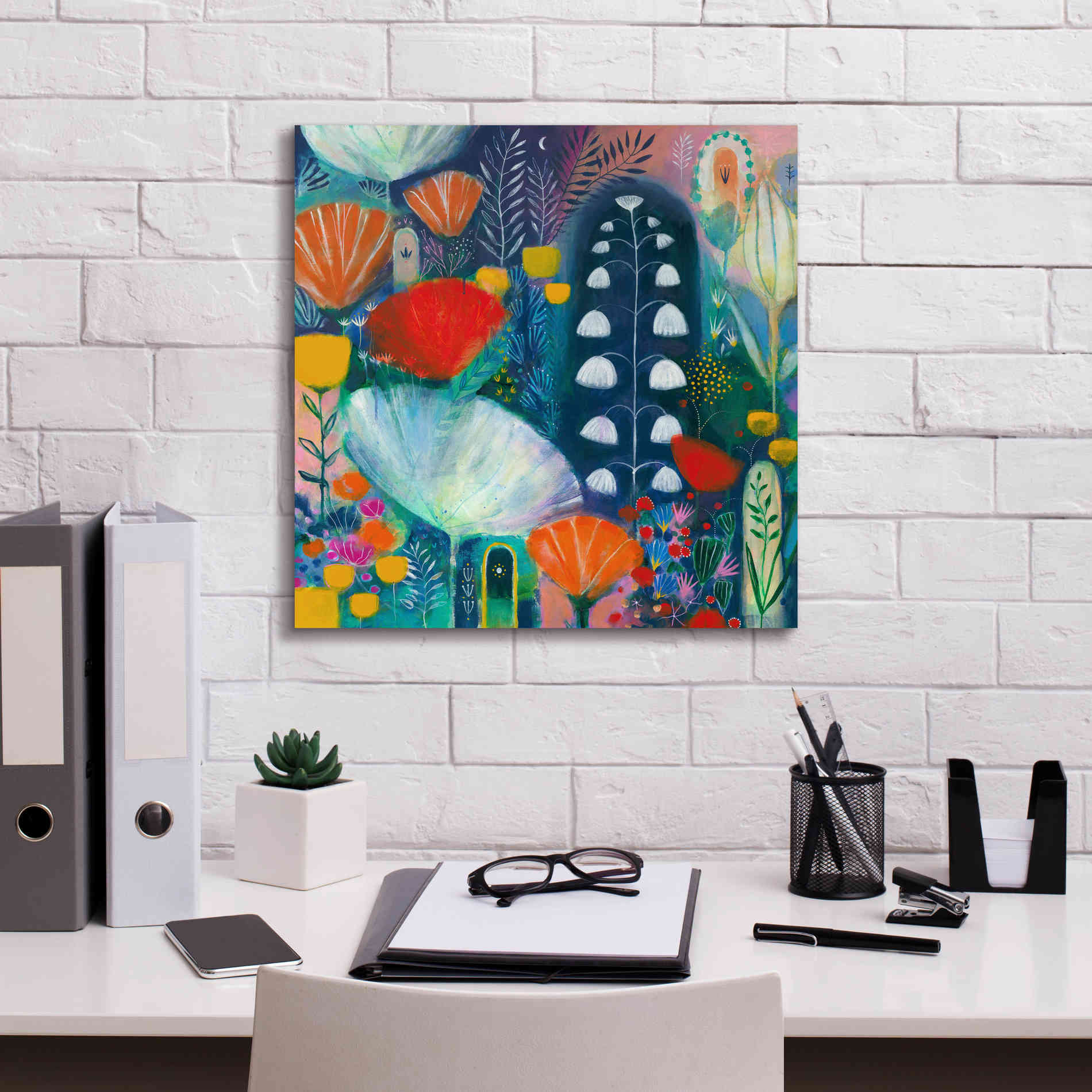 'Nuit Blanche by Corina Capri Giclee Canvas Wall Art,18 x 18