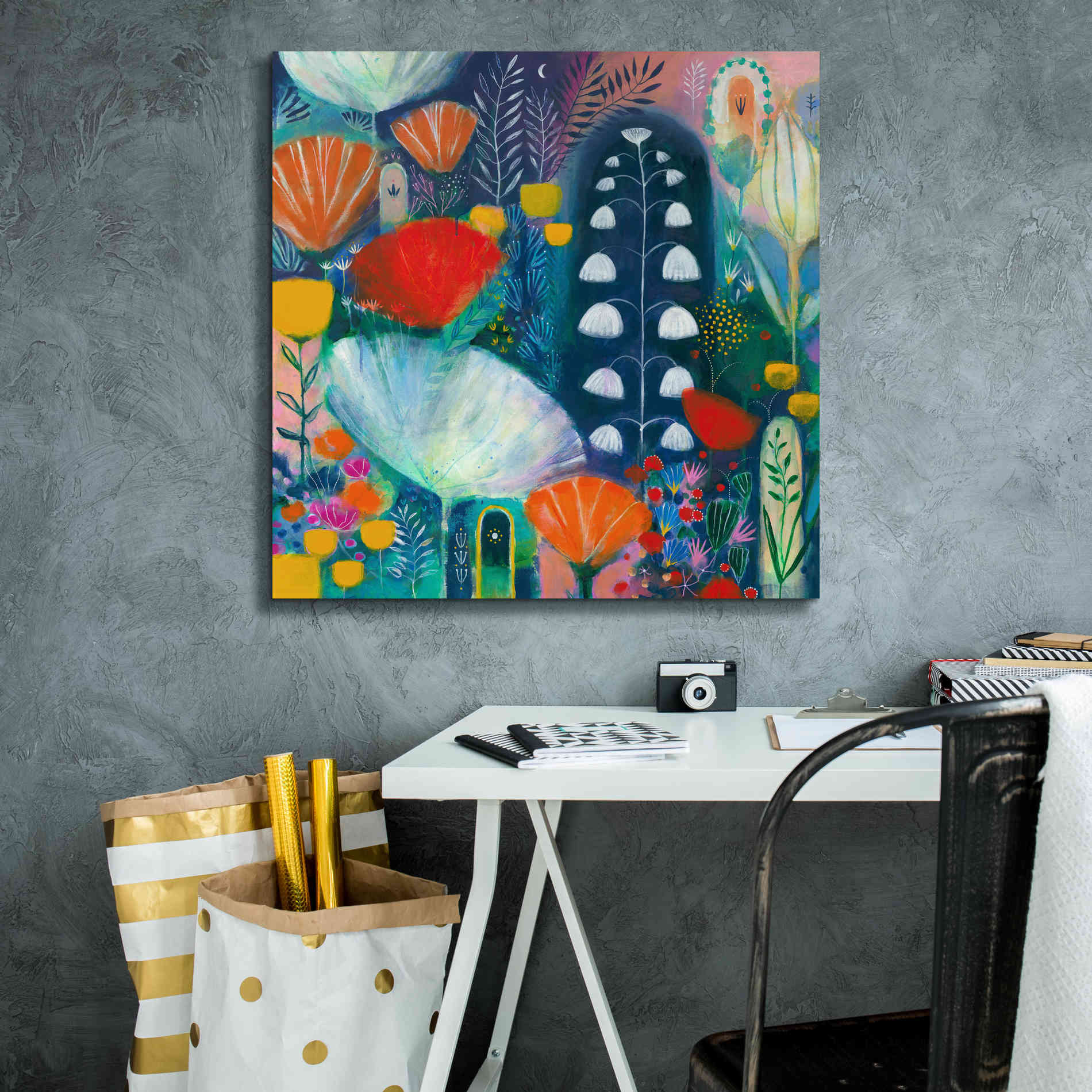 'Nuit Blanche by Corina Capri Giclee Canvas Wall Art,26 x 26