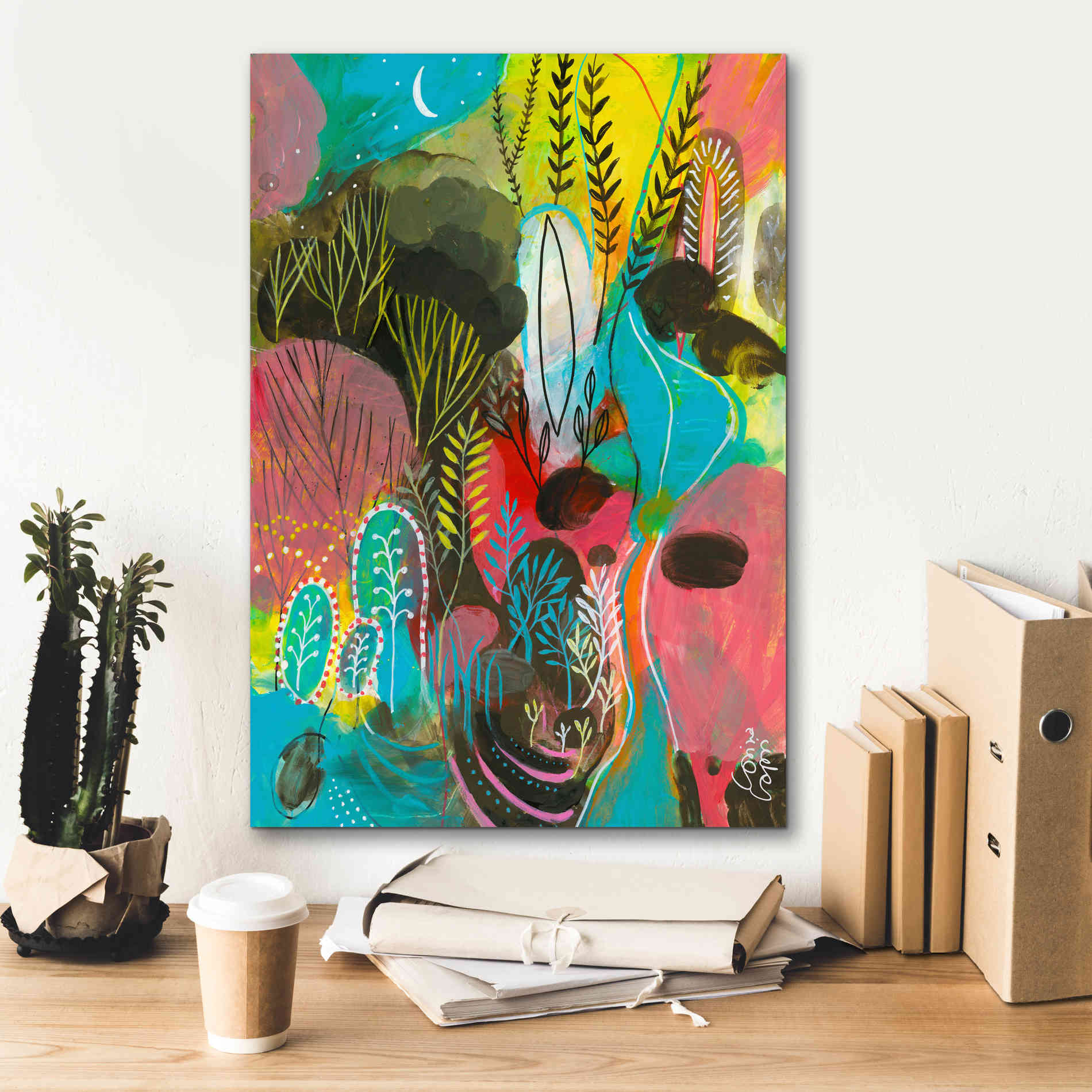 'Water Cycles by Corina Capri Giclee Canvas Wall Art,18 x 26