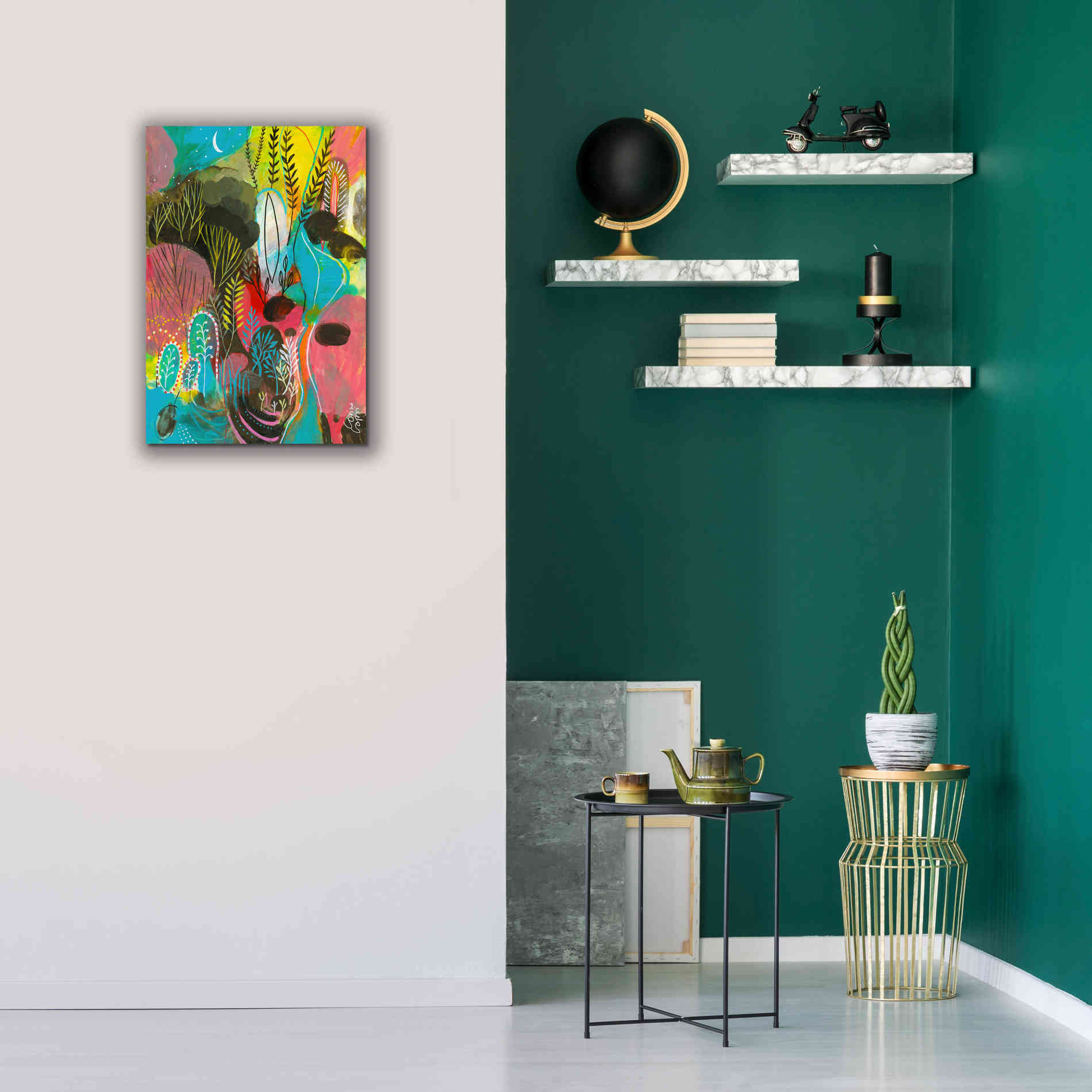 'Water Cycles by Corina Capri Giclee Canvas Wall Art,18 x 26