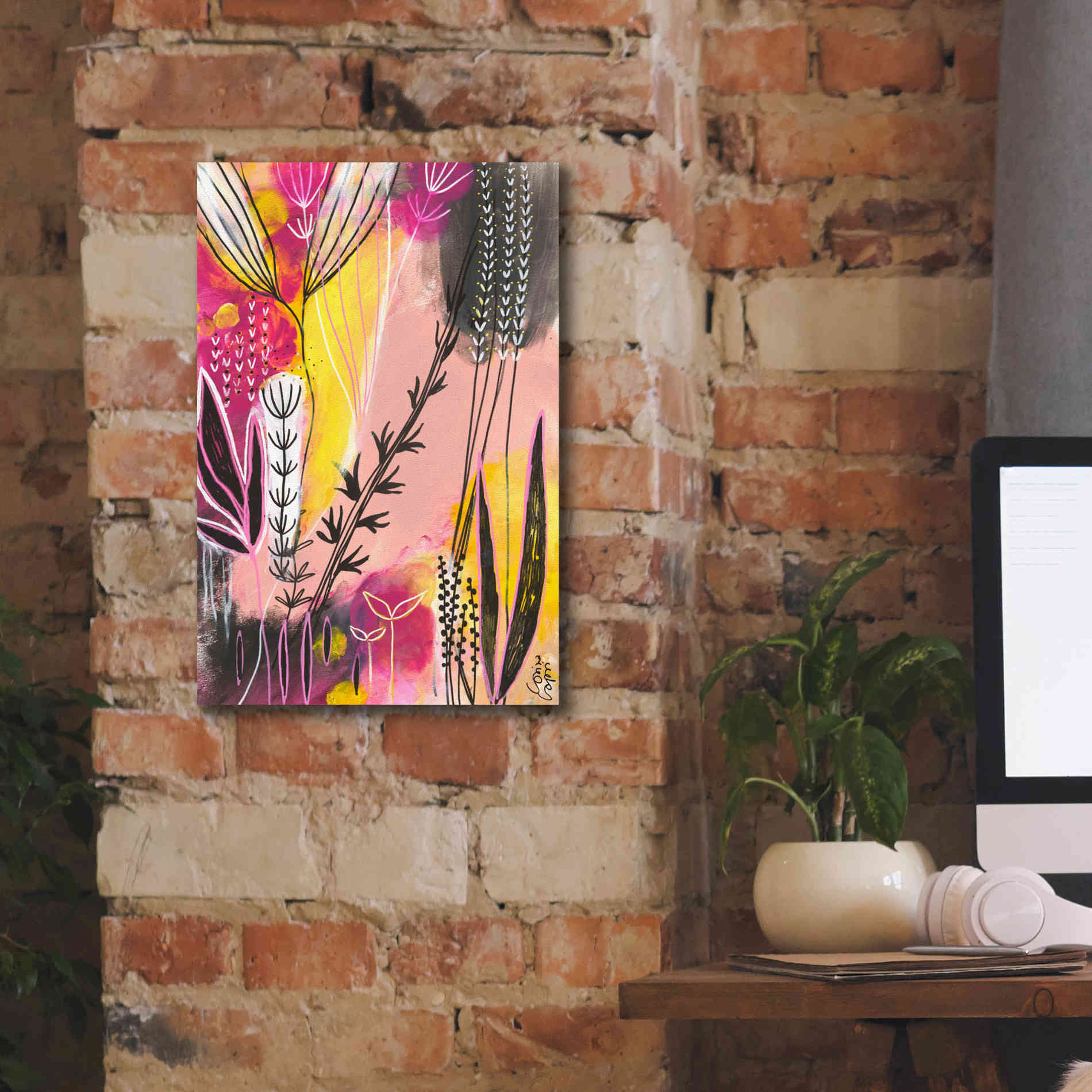 'Spring in Pink by Corina Capri Giclee Canvas Wall Art,12 x 18