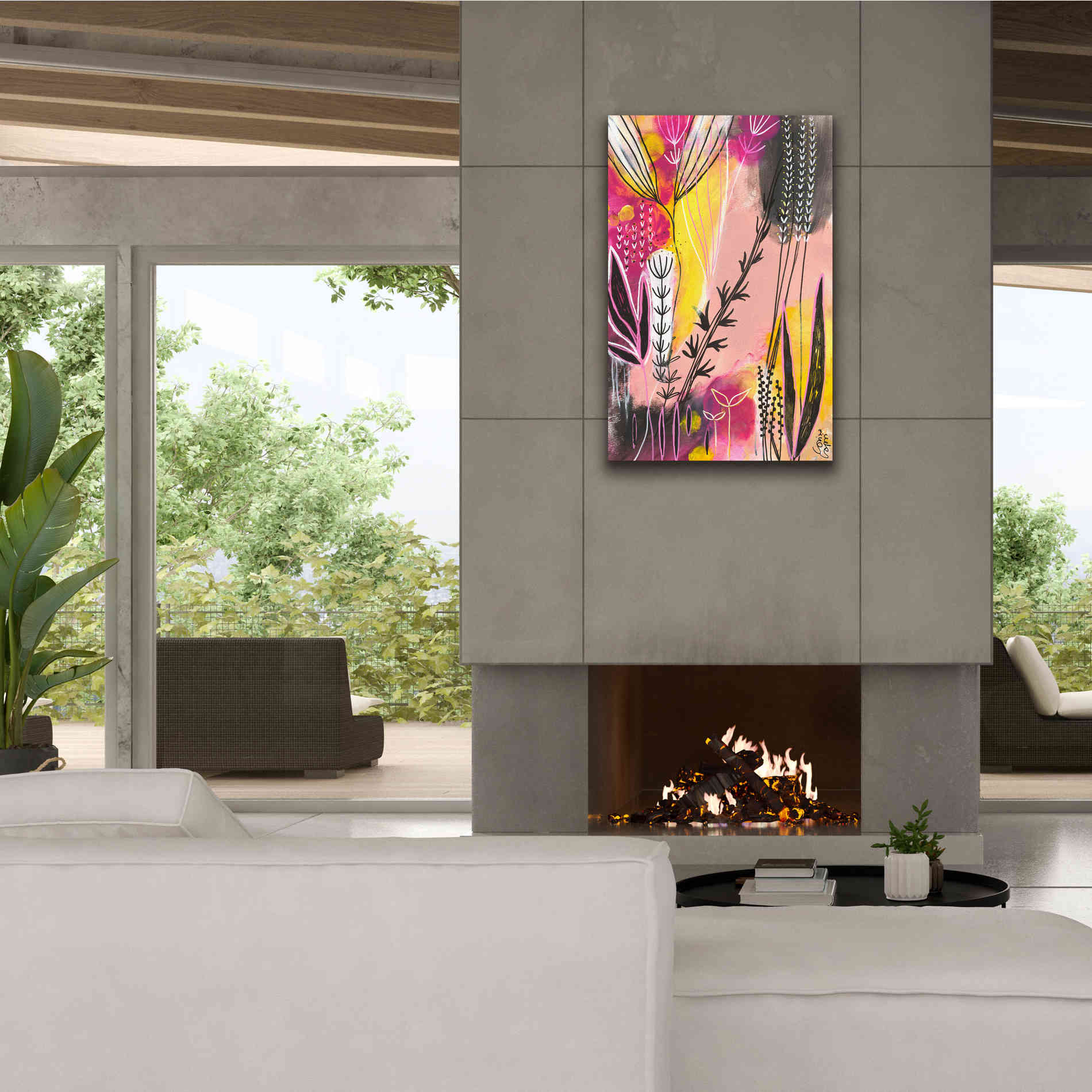 'Spring in Pink by Corina Capri Giclee Canvas Wall Art,26 x 40