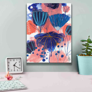 'Blumen Blues by Corina Capri Giclee Canvas Wall Art,12 x 16