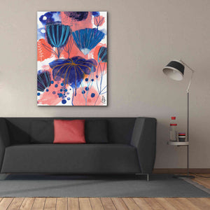 'Blumen Blues by Corina Capri Giclee Canvas Wall Art,40 x 54