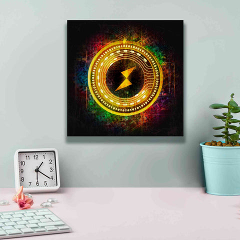 Image of Epic Graffiti'Thorchain Better Than Gold' by Epic Portfolio Giclee Canvas Wall Art,12 x 12