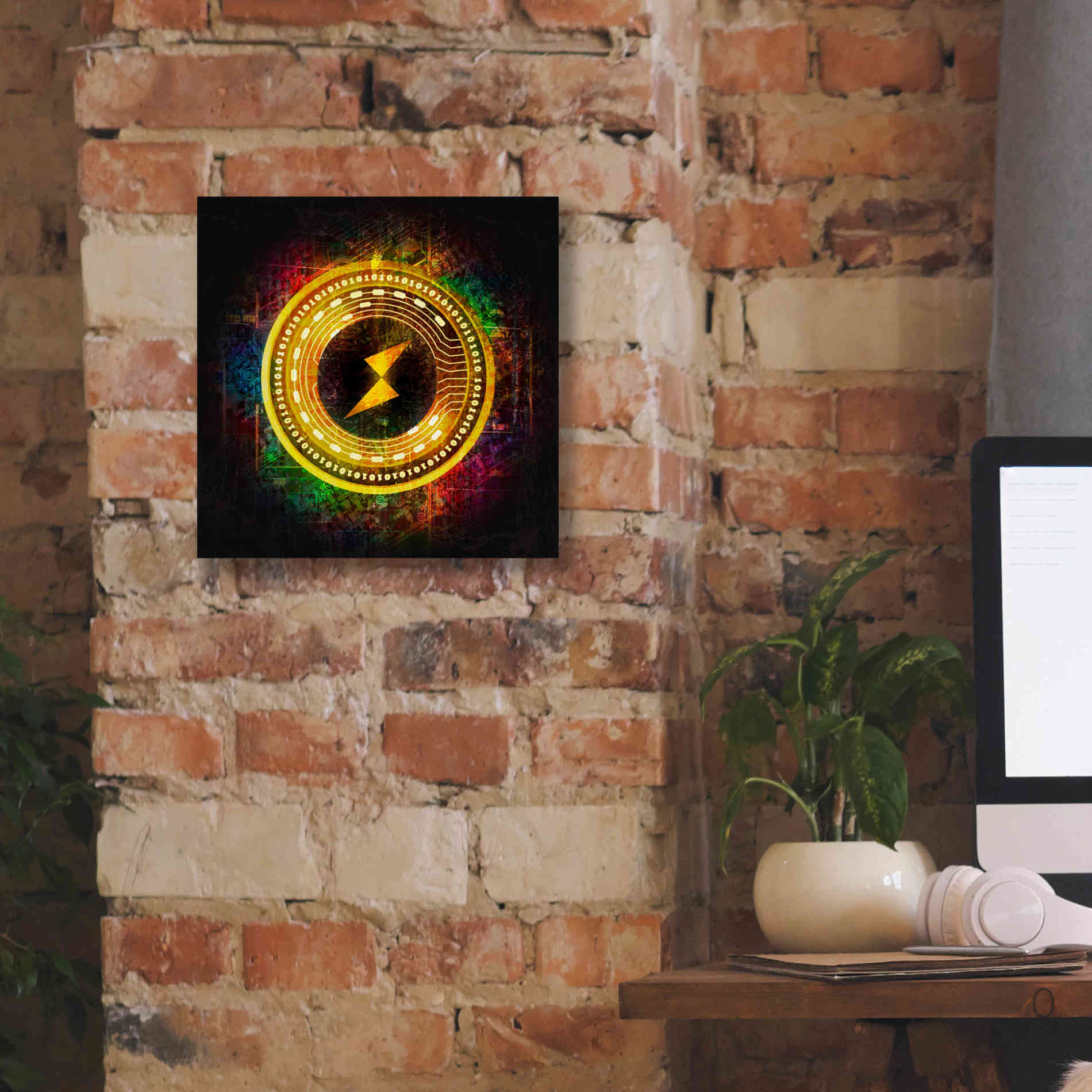 Epic Graffiti'Thorchain Better Than Gold' by Epic Portfolio Giclee Canvas Wall Art,12 x 12