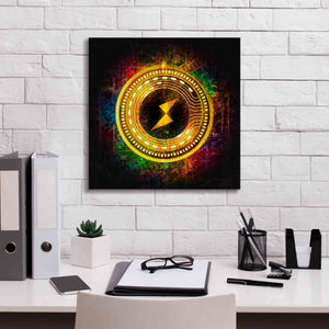 Epic Graffiti'Thorchain Better Than Gold' by Epic Portfolio Giclee Canvas Wall Art,18 x 18