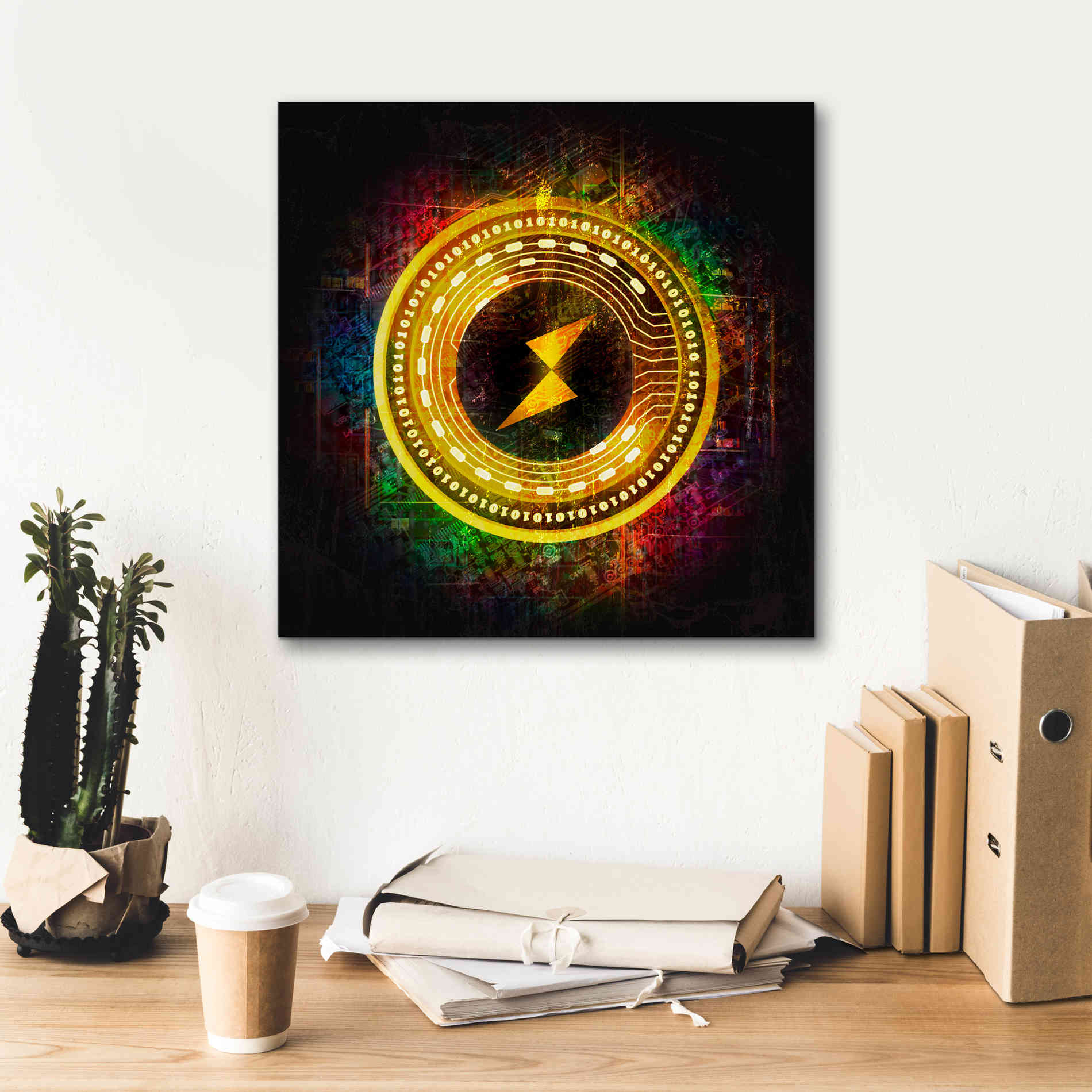 Epic Graffiti'Thorchain Better Than Gold' by Epic Portfolio Giclee Canvas Wall Art,18 x 18