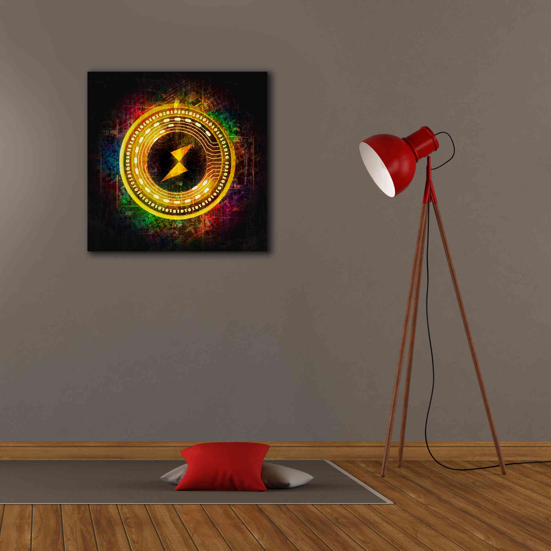 Epic Graffiti'Thorchain Better Than Gold' by Epic Portfolio Giclee Canvas Wall Art,26 x 26