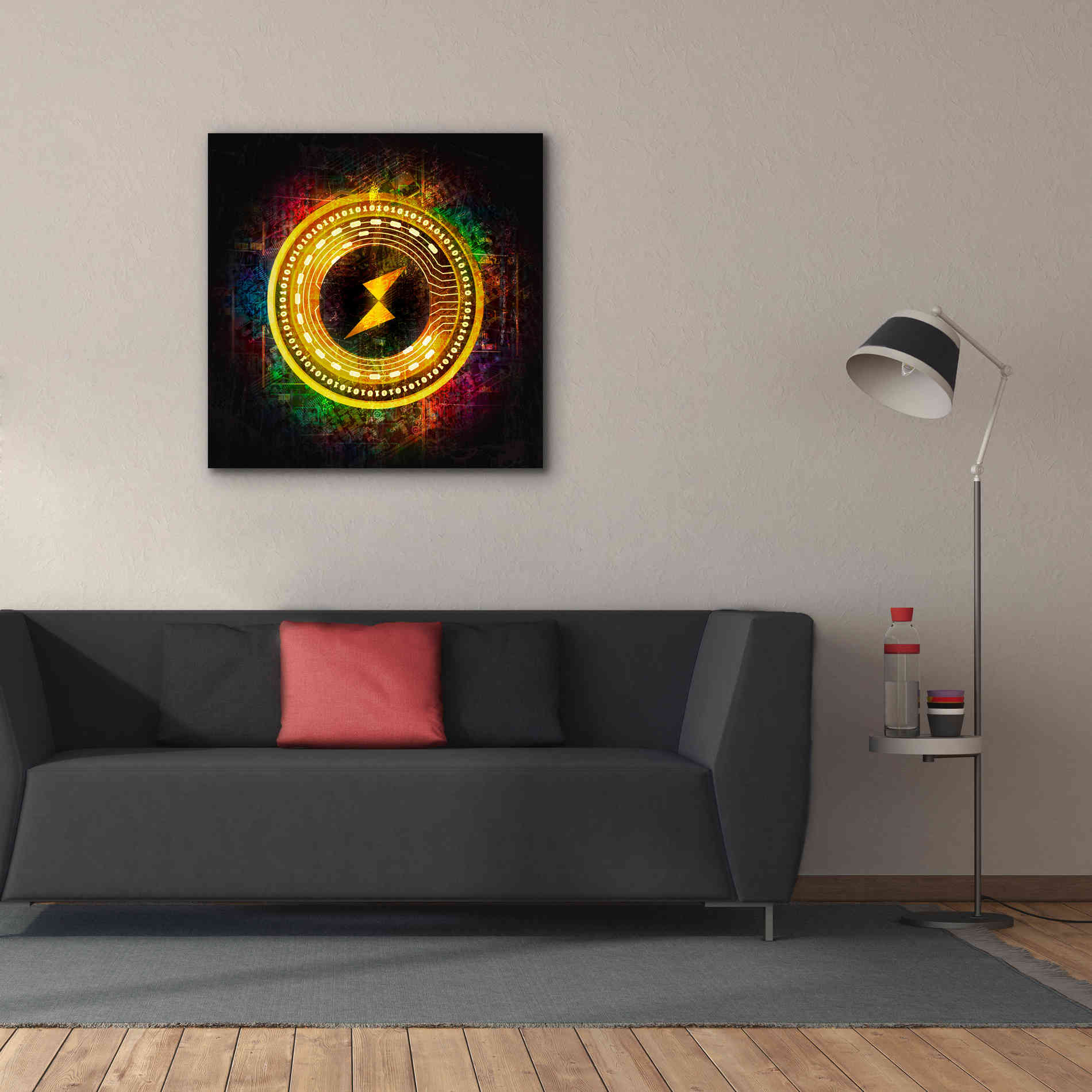 Epic Graffiti'Thorchain Better Than Gold' by Epic Portfolio Giclee Canvas Wall Art,37 x 37