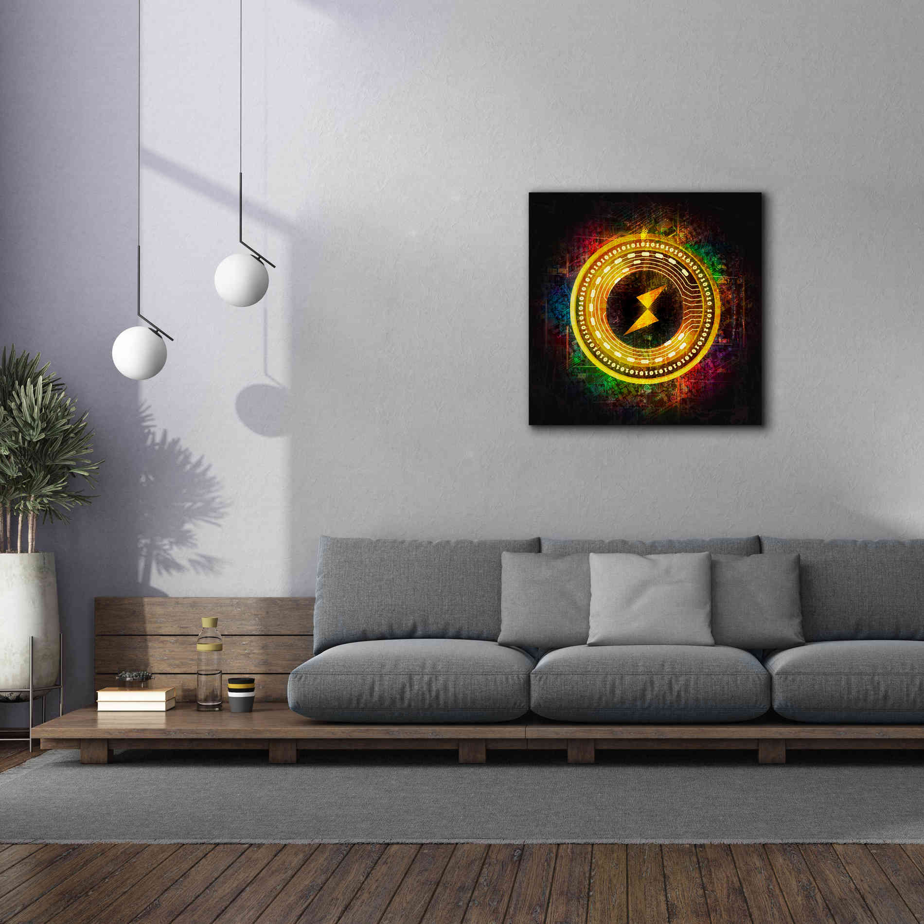 Epic Graffiti'Thorchain Better Than Gold' by Epic Portfolio Giclee Canvas Wall Art,37 x 37