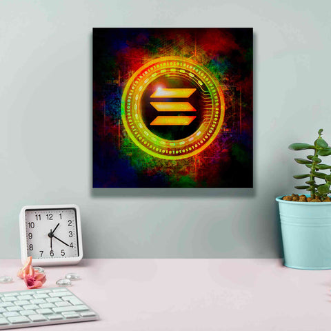 Image of Epic Graffiti'Solana Better Than Gold' by Epic Portfolio Giclee Canvas Wall Art,12 x 12