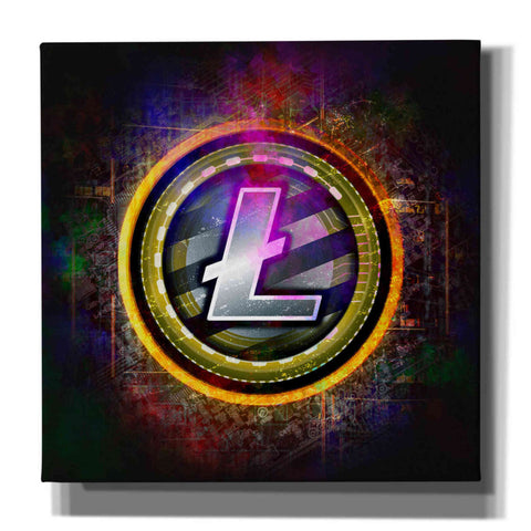 Image of Epic Graffiti'Litecoin Better Than Gold' by Epic Portfolio Giclee Canvas Wall Art