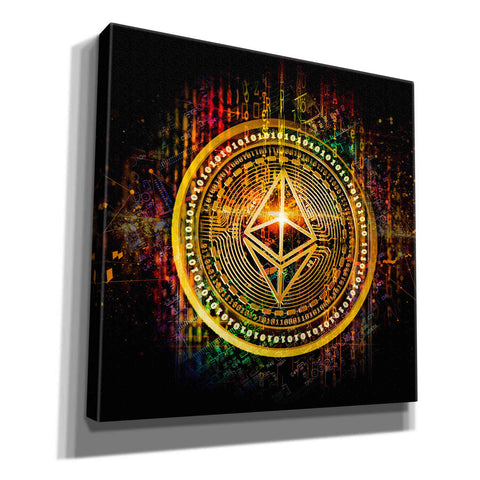 Image of Epic Graffiti'Ethereum Better Than Gold' by Epic Portfolio Giclee Canvas Wall Art