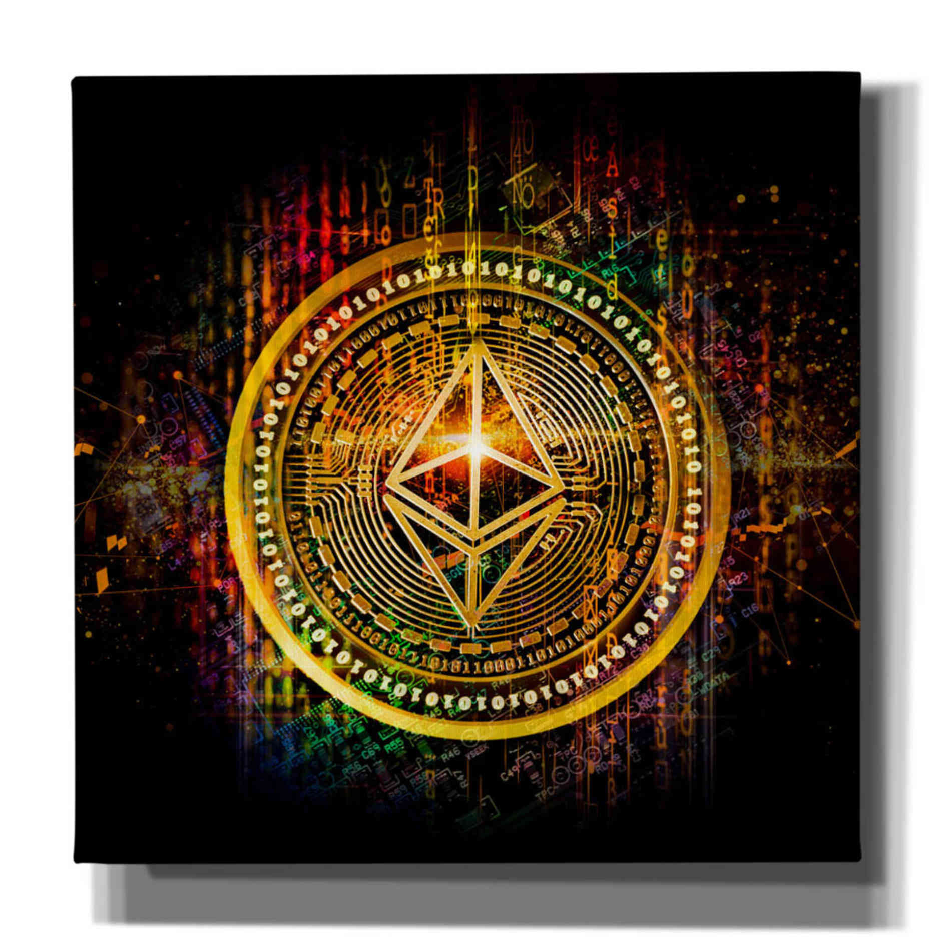 Epic Graffiti'Ethereum Better Than Gold' by Epic Portfolio Giclee Canvas Wall Art