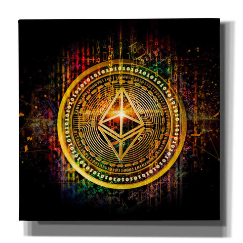 Image of Epic Graffiti'Ethereum Better Than Gold' by Epic Portfolio Giclee Canvas Wall Art