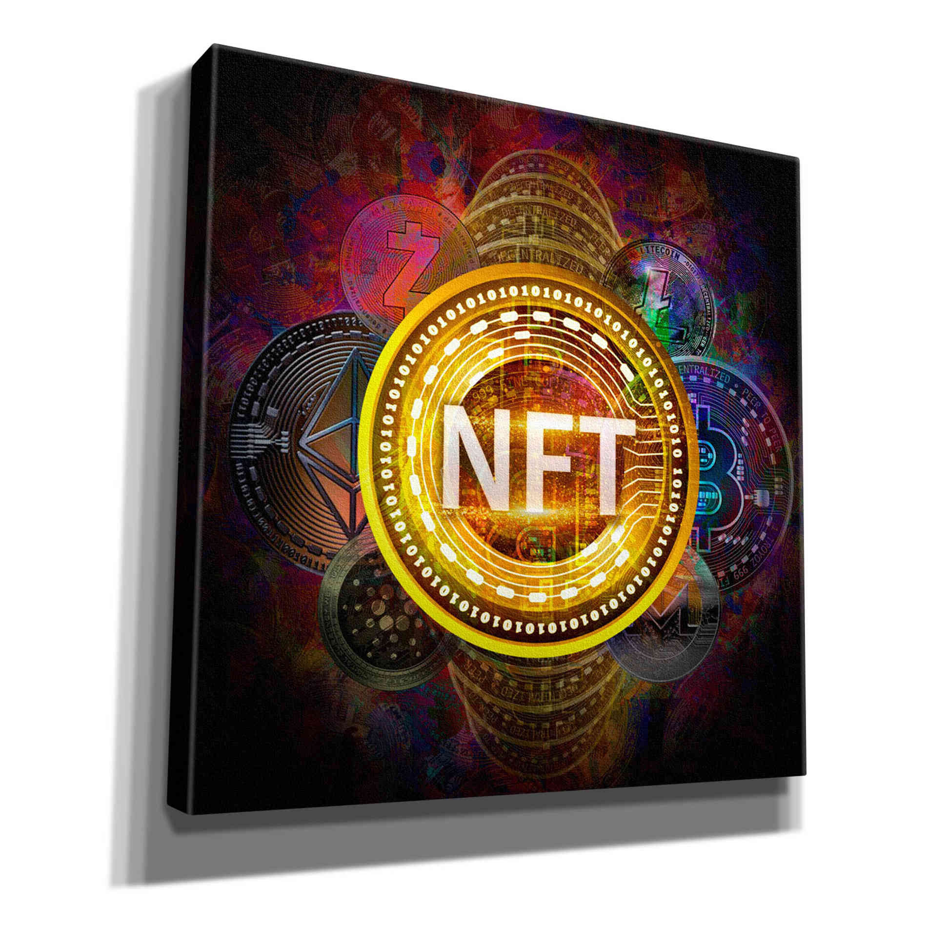 Epic Graffiti'Crypto Pyramid Nft' by Epic Portfolio Giclee Canvas Wall Art