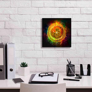 Epic Graffiti'Cosmos Better Than Gold' by Epic Portfolio Giclee Canvas Wall Art,12 x 12