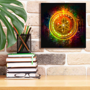 Epic Graffiti'Cosmos Better Than Gold' by Epic Portfolio Giclee Canvas Wall Art,12 x 12