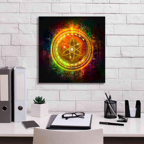 Image of Epic Graffiti'Cosmos Better Than Gold' by Epic Portfolio Giclee Canvas Wall Art,18 x 18
