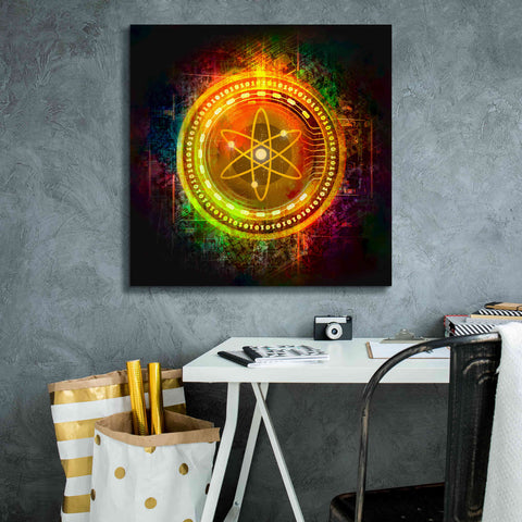 Image of Epic Graffiti'Cosmos Better Than Gold' by Epic Portfolio Giclee Canvas Wall Art,26 x 26