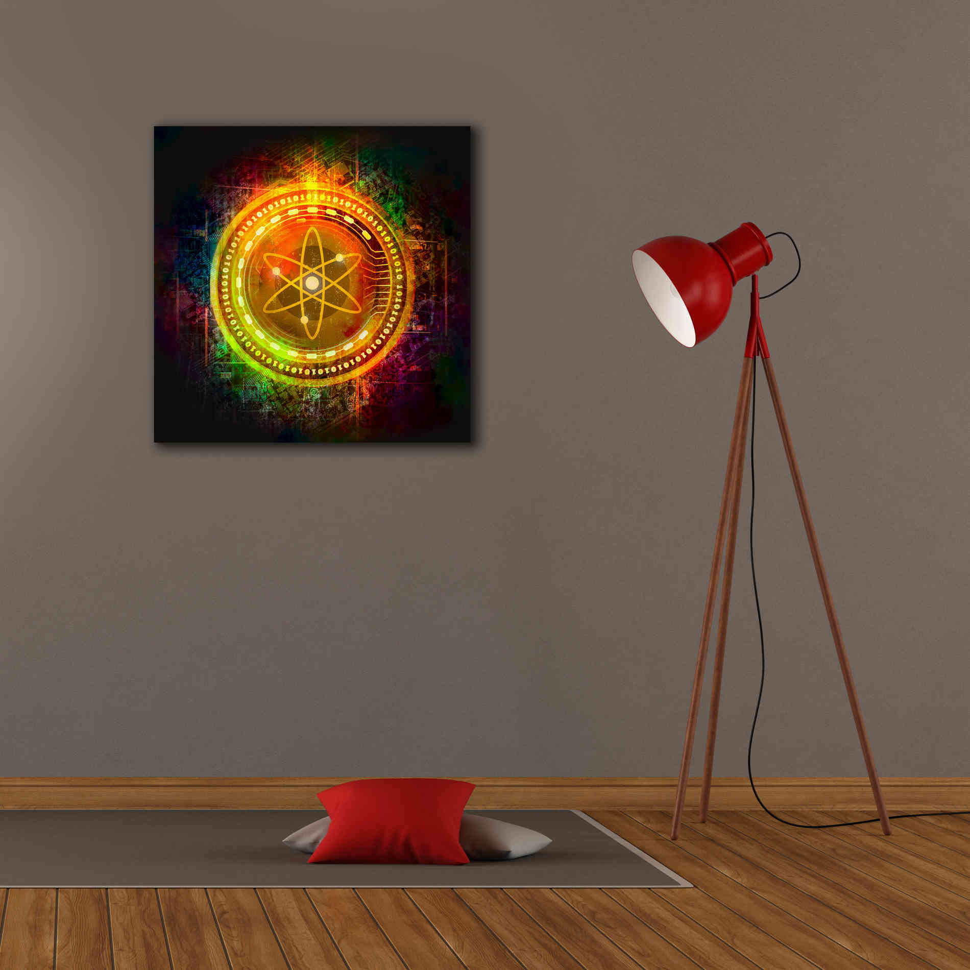 Epic Graffiti'Cosmos Better Than Gold' by Epic Portfolio Giclee Canvas Wall Art,26 x 26