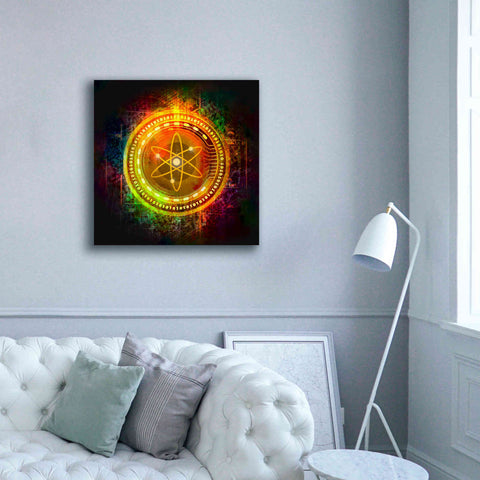 Image of Epic Graffiti'Cosmos Better Than Gold' by Epic Portfolio Giclee Canvas Wall Art,37 x 37