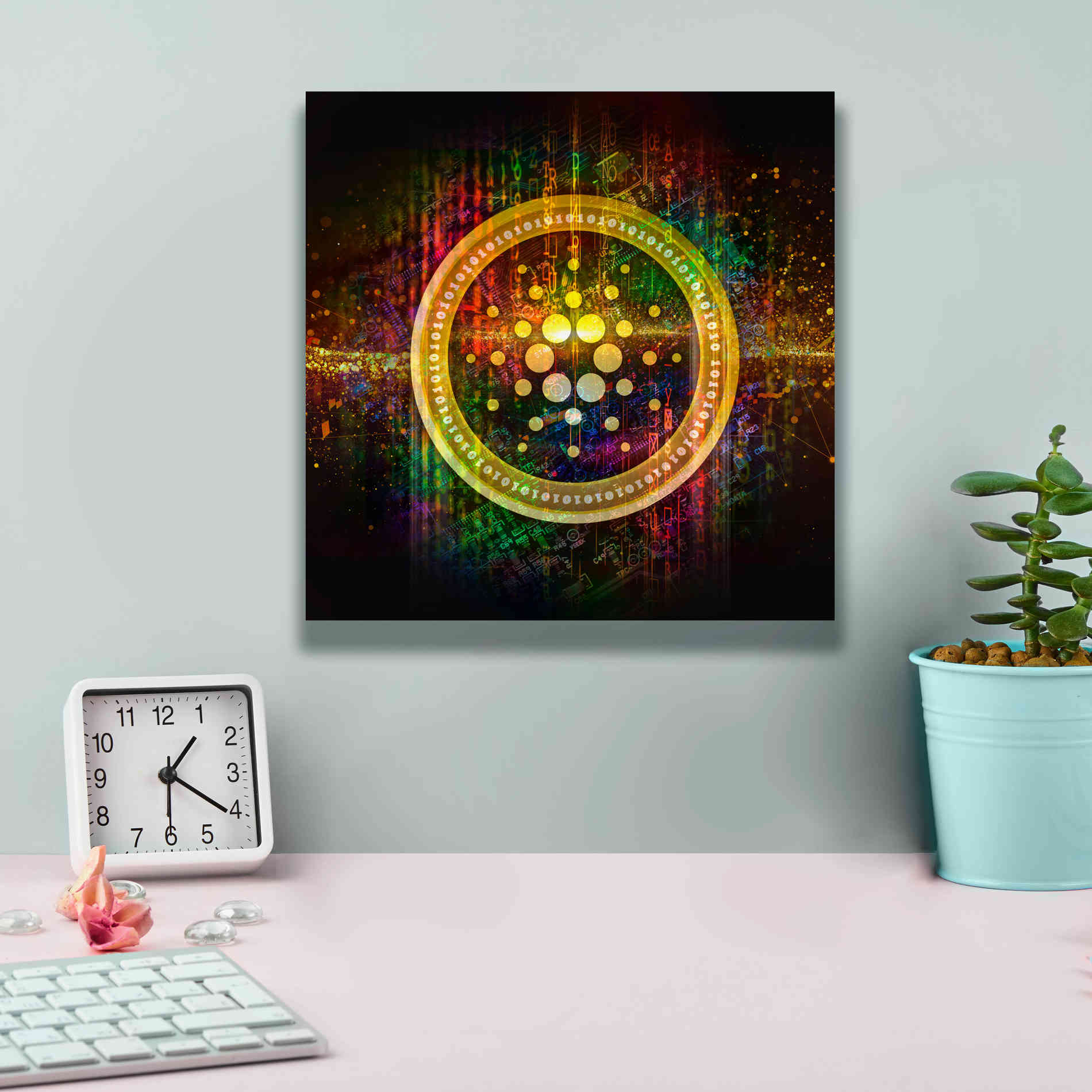 Epic Graffiti'Cardano Better Than Gold' by Epic Portfolio Giclee Canvas Wall Art,12 x 12