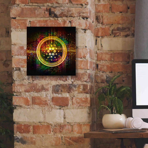 Image of Epic Graffiti'Cardano Better Than Gold' by Epic Portfolio Giclee Canvas Wall Art,12 x 12