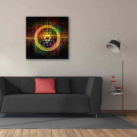 Image of Epic Graffiti'Cardano Better Than Gold' by Epic Portfolio Giclee Canvas Wall Art,37 x 37