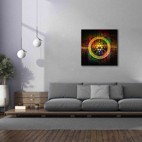 Image of Epic Graffiti'Cardano Better Than Gold' by Epic Portfolio Giclee Canvas Wall Art,37 x 37