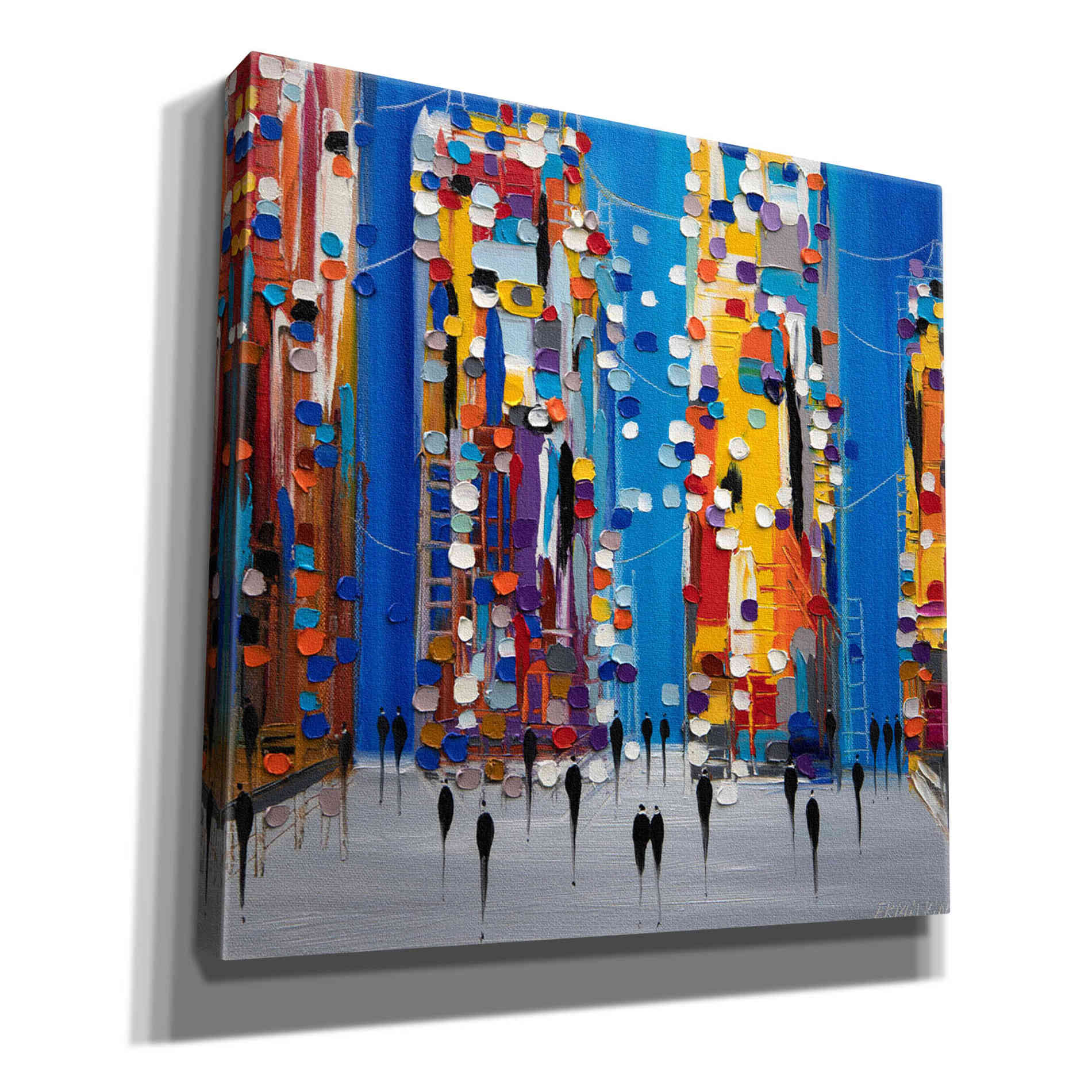 'City Sunrise' by Ekaterina Ermilkina Giclee Canvas Wall Art