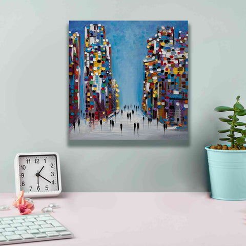Image of 'Cityscape' by Ekaterina Ermilkina Giclee Canvas Wall Art,12 x 12