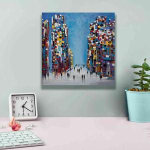 'Cityscape' by Ekaterina Ermilkina Giclee Canvas Wall Art,12 x 12