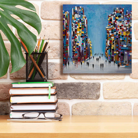 Image of 'Cityscape' by Ekaterina Ermilkina Giclee Canvas Wall Art,12 x 12