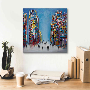 'Cityscape' by Ekaterina Ermilkina Giclee Canvas Wall Art,18 x 18