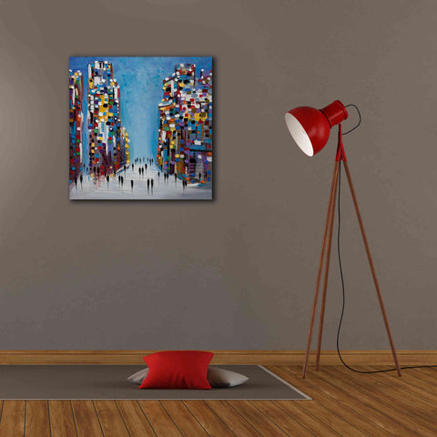 Image of 'Cityscape' by Ekaterina Ermilkina Giclee Canvas Wall Art,26 x 26