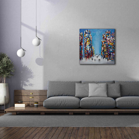 Image of 'Cityscape' by Ekaterina Ermilkina Giclee Canvas Wall Art,37 x 37