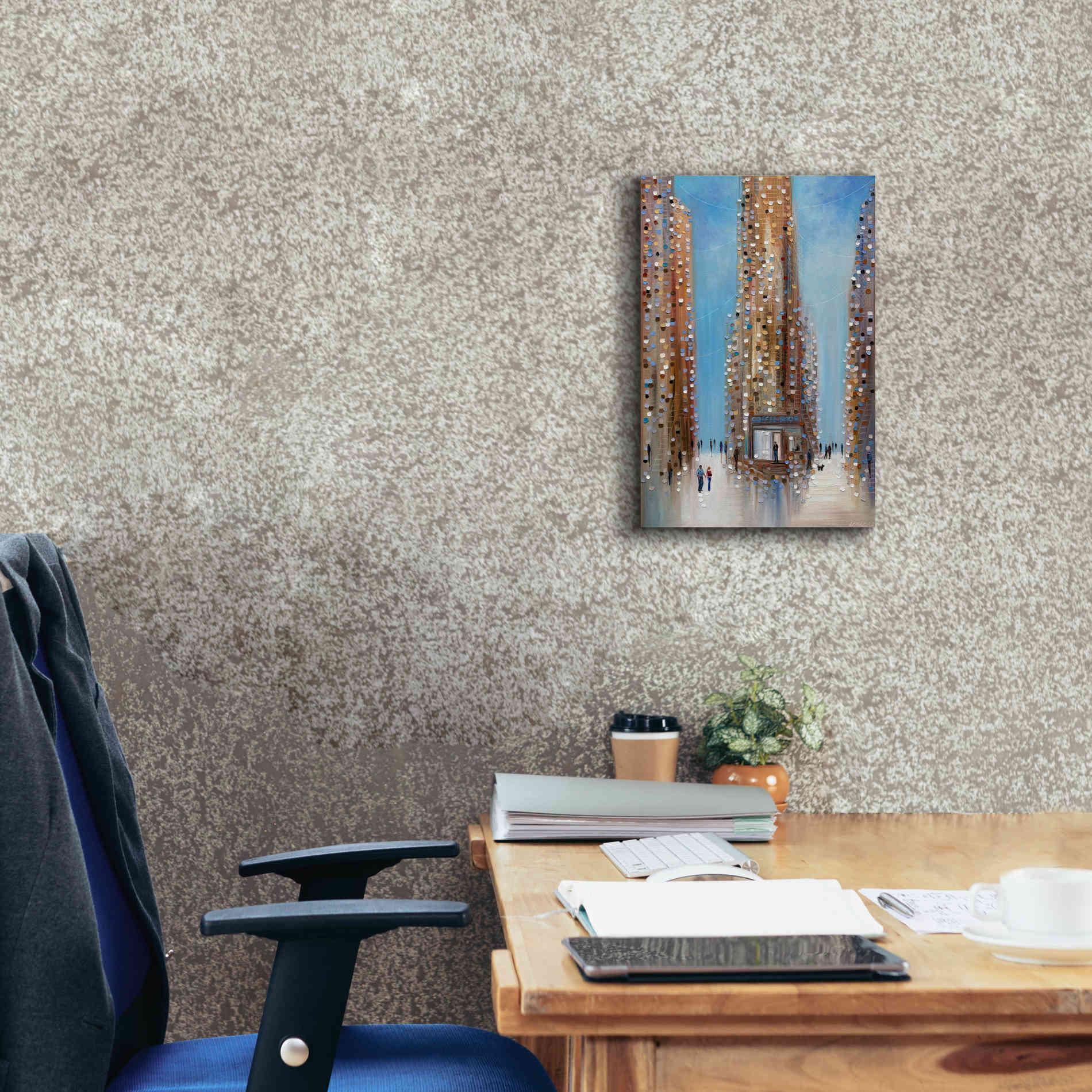 'Coffee Shop ' by Ekaterina Ermilkina Giclee Canvas Wall Art,12 x 18