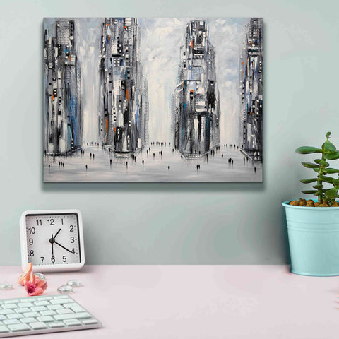 Image of 'In New York City' by Ekaterina Ermilkina Giclee Canvas Wall Art,16 x 12