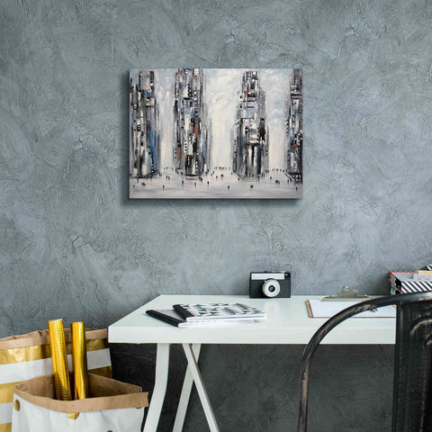 Image of 'In New York City' by Ekaterina Ermilkina Giclee Canvas Wall Art,16 x 12