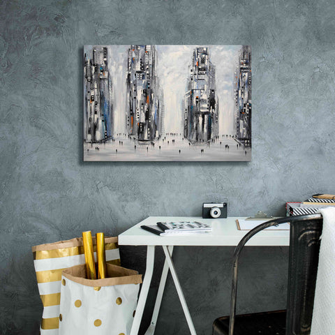 Image of 'In New York City' by Ekaterina Ermilkina Giclee Canvas Wall Art,26 x 18