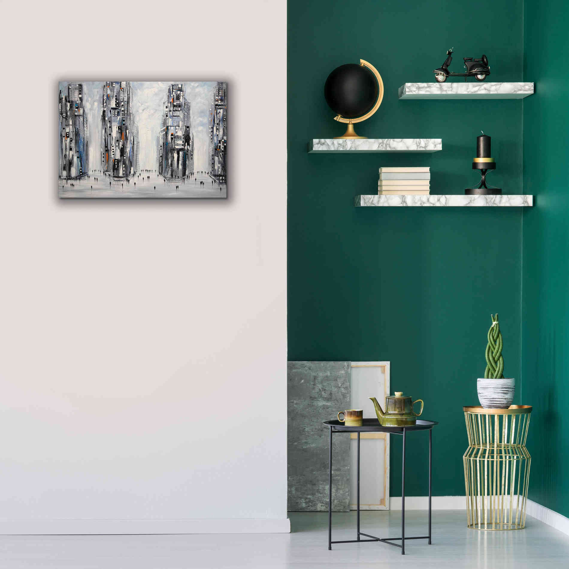 'In New York City' by Ekaterina Ermilkina Giclee Canvas Wall Art,26 x 18