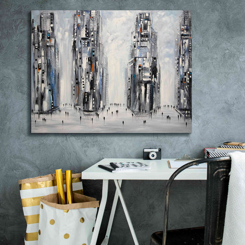 Image of 'In New York City' by Ekaterina Ermilkina Giclee Canvas Wall Art,34 x 26