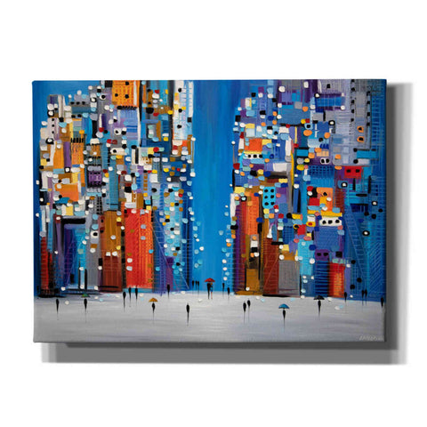 Image of 'Night Square' by Ekaterina Ermilkina Giclee Canvas Wall Art