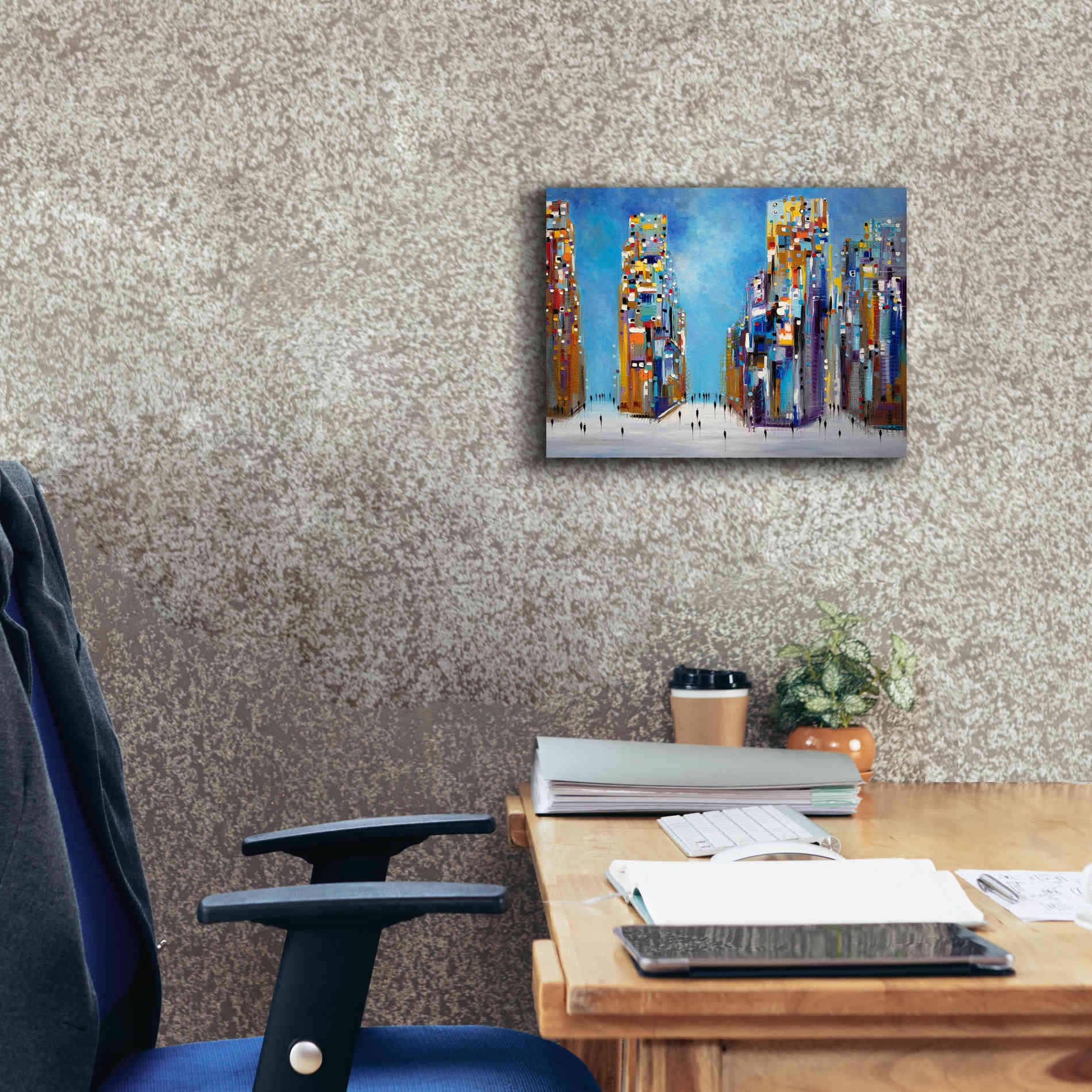 'Nyc Streets' by Ekaterina Ermilkina Giclee Canvas Wall Art,16 x 12