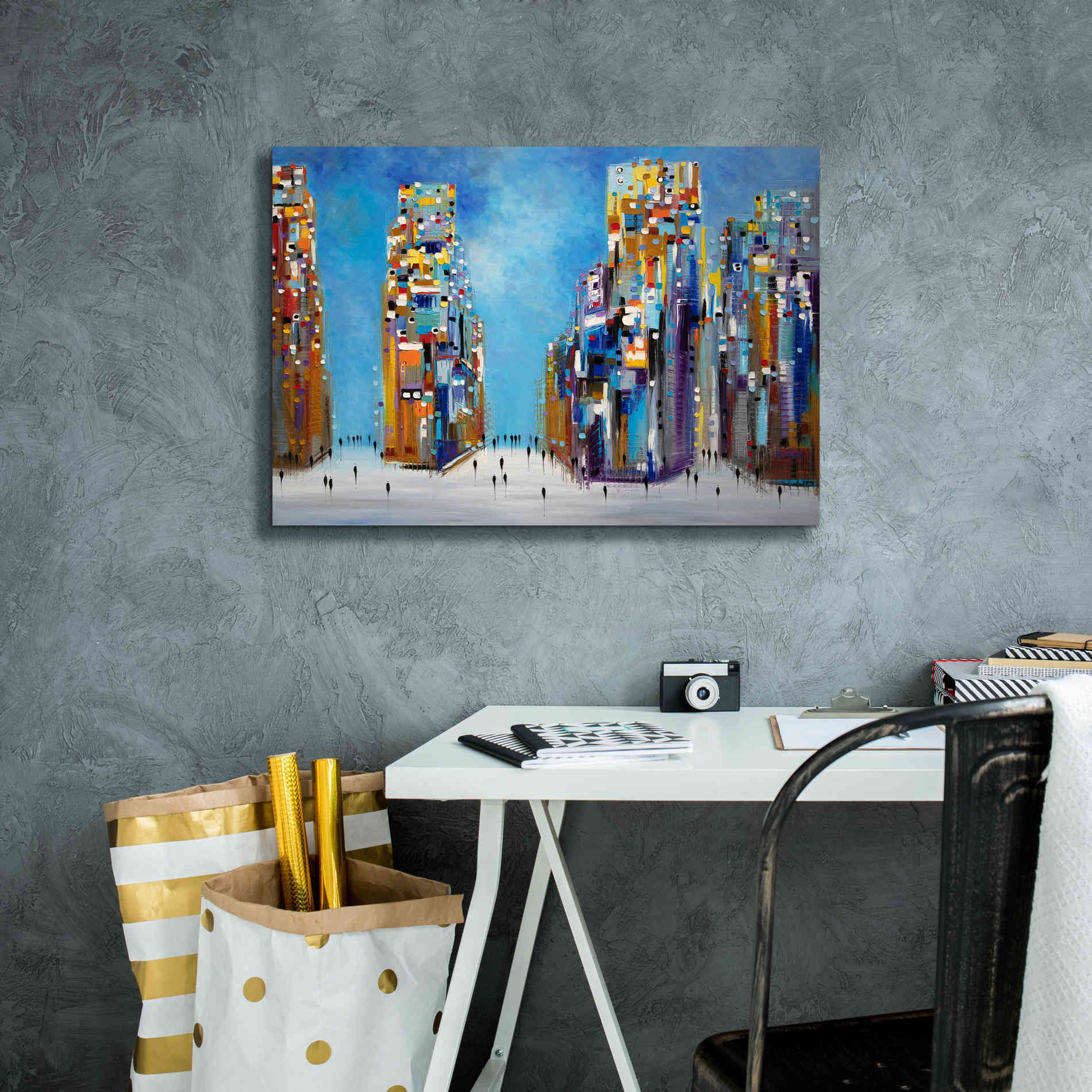 'Nyc Streets' by Ekaterina Ermilkina Giclee Canvas Wall Art,26 x 18
